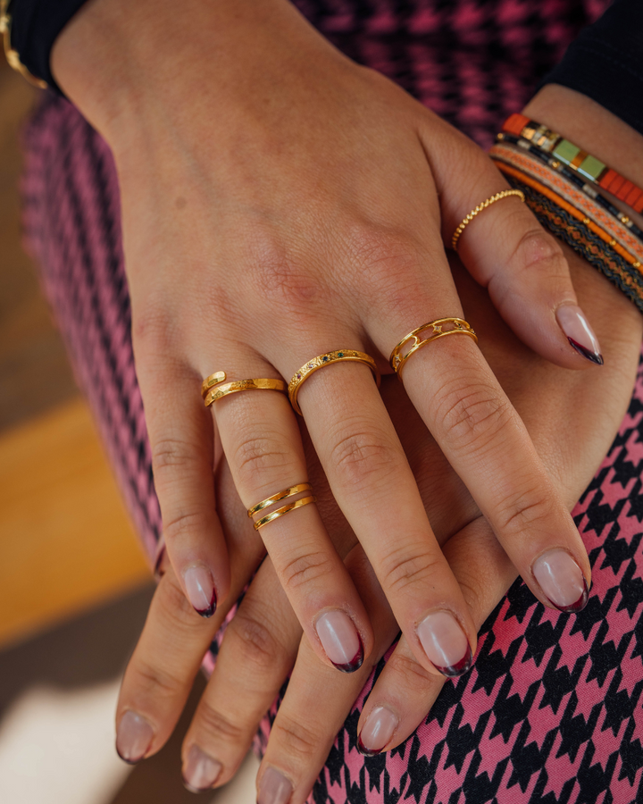 Anillo Vita Bañado en Oro - Zazü