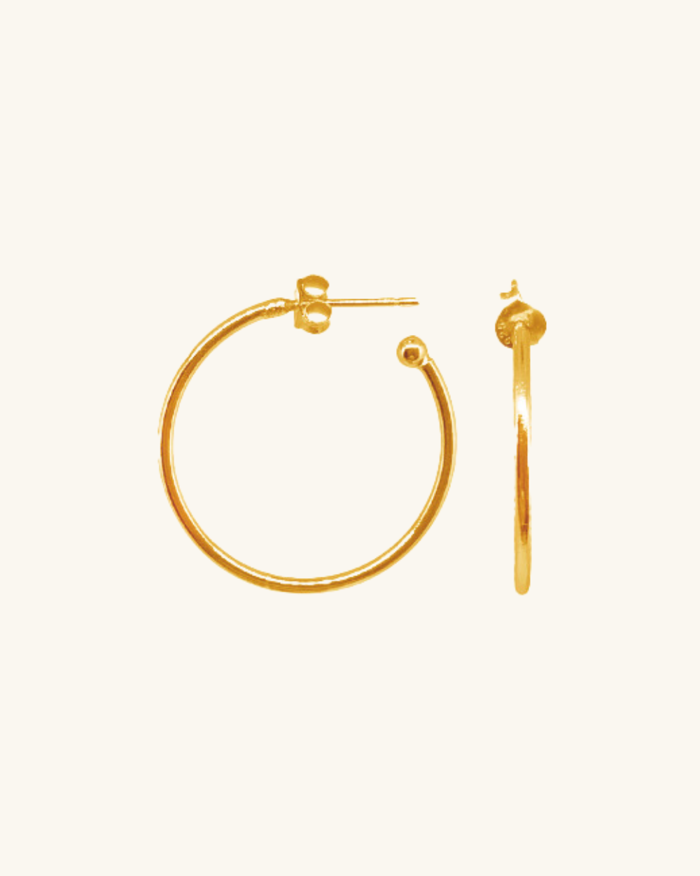 Argollas Finas Bañadas en Oro - Zazü