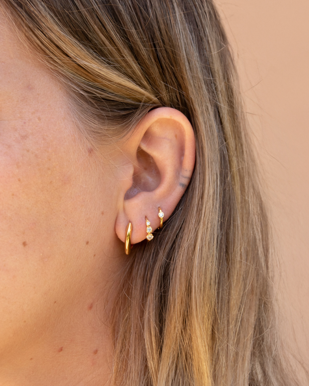 Argollas Amelia Bañadas en Oro