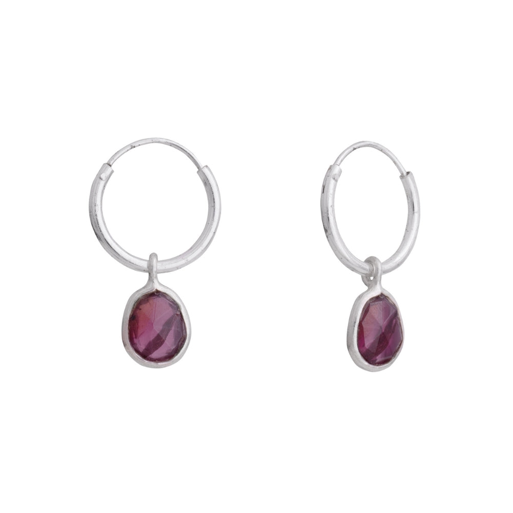 Argollas con Granate