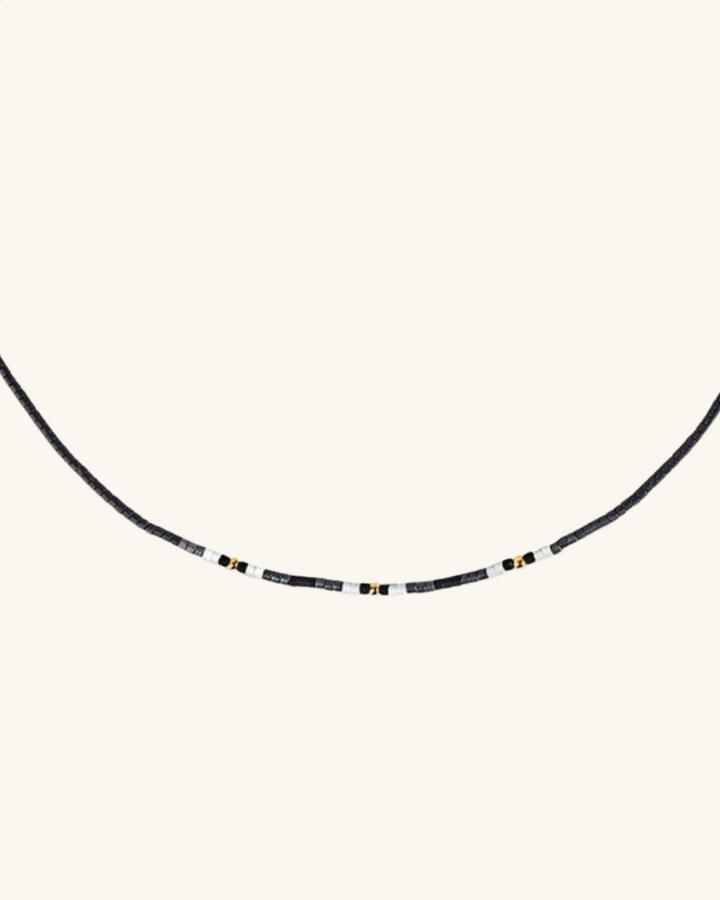 Choker Yanay con Mostacillas de Plata Bañadas en Oro - Zazü