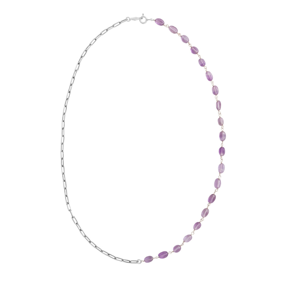 Collar Iki de Plata y Amatista - Zazü