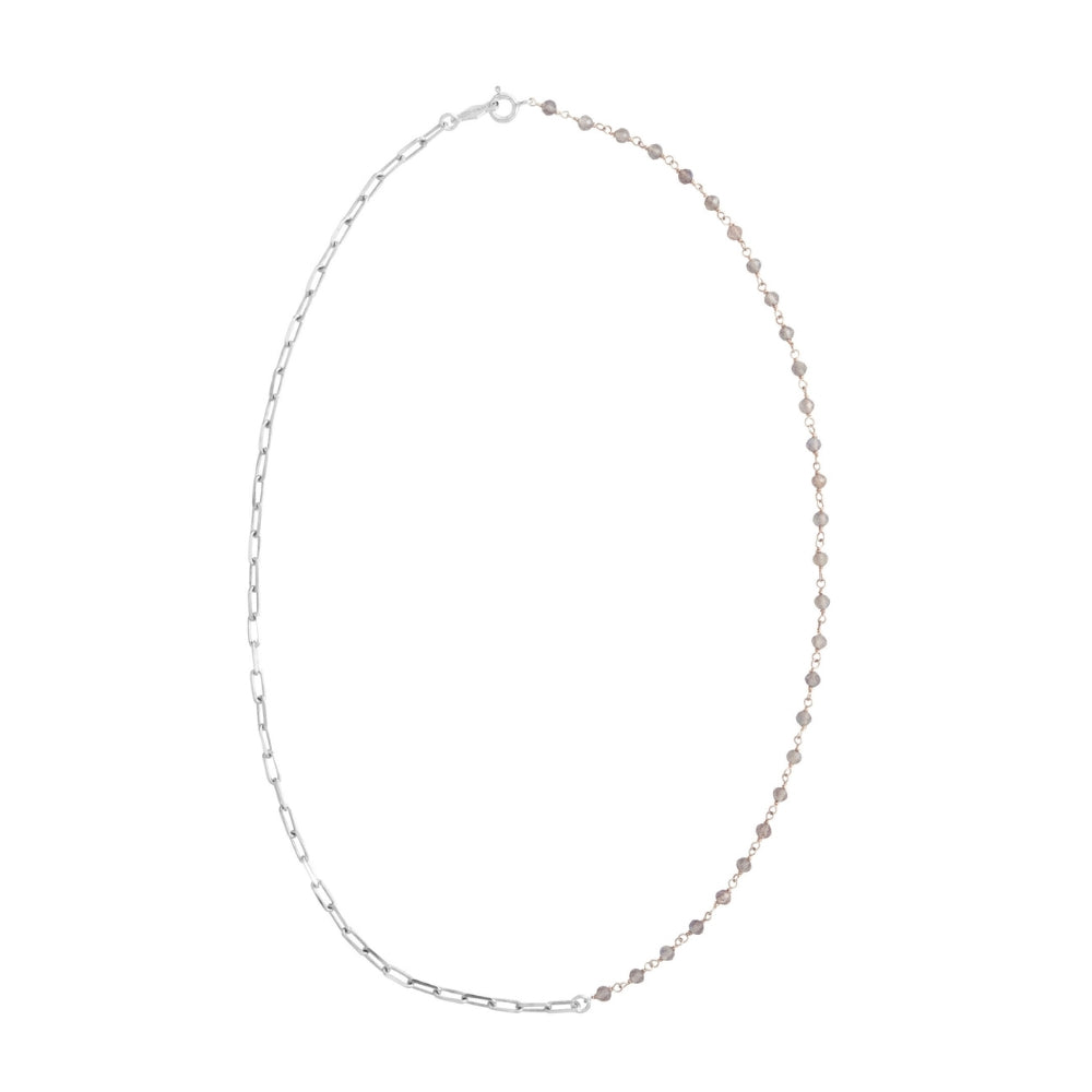 Collar Iki de Plata y Labradorita - Zazü