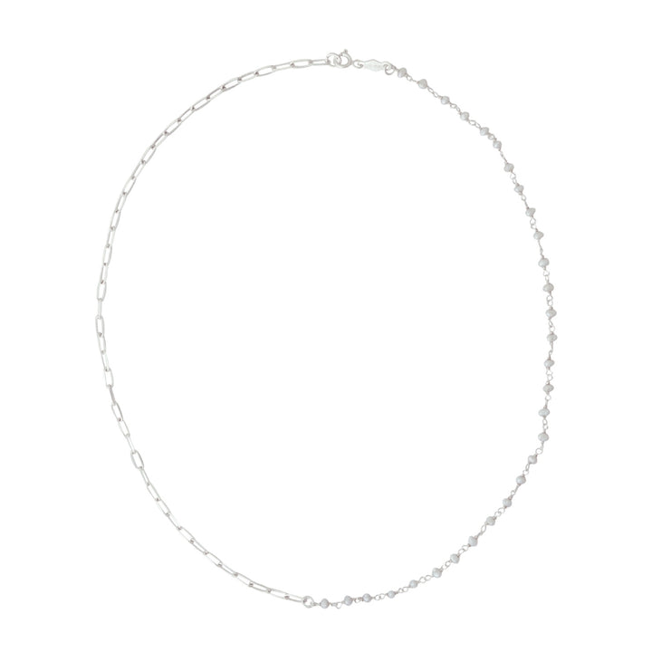 Collar Iki de Plata y Perlitas - Zazü