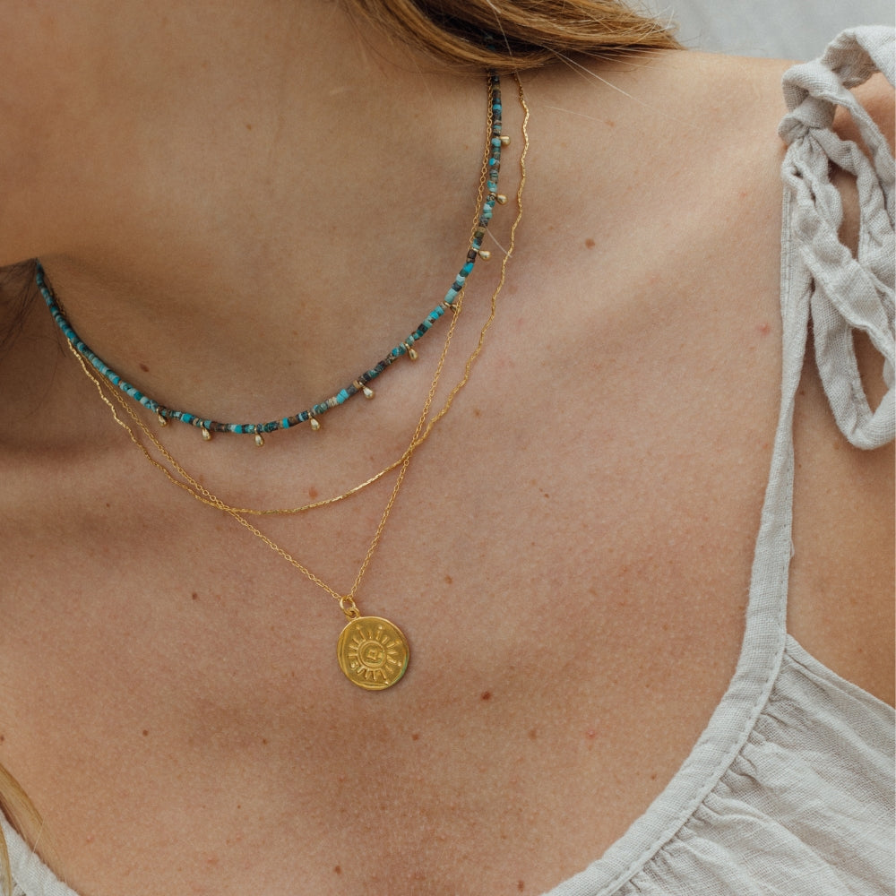 Collar Zig Zag Bañado en Oro - Zazü