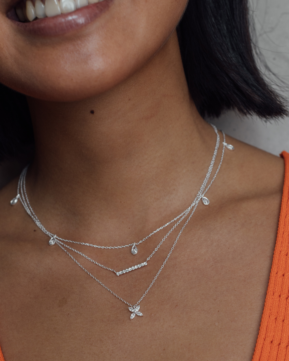 Collar de Plata con Flor de Circones - Zazü
