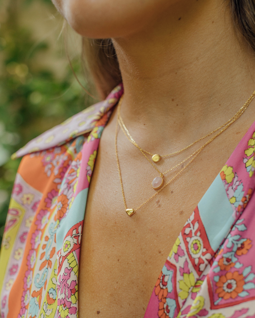 Collar Corazón Bañado en Oro - Zazü