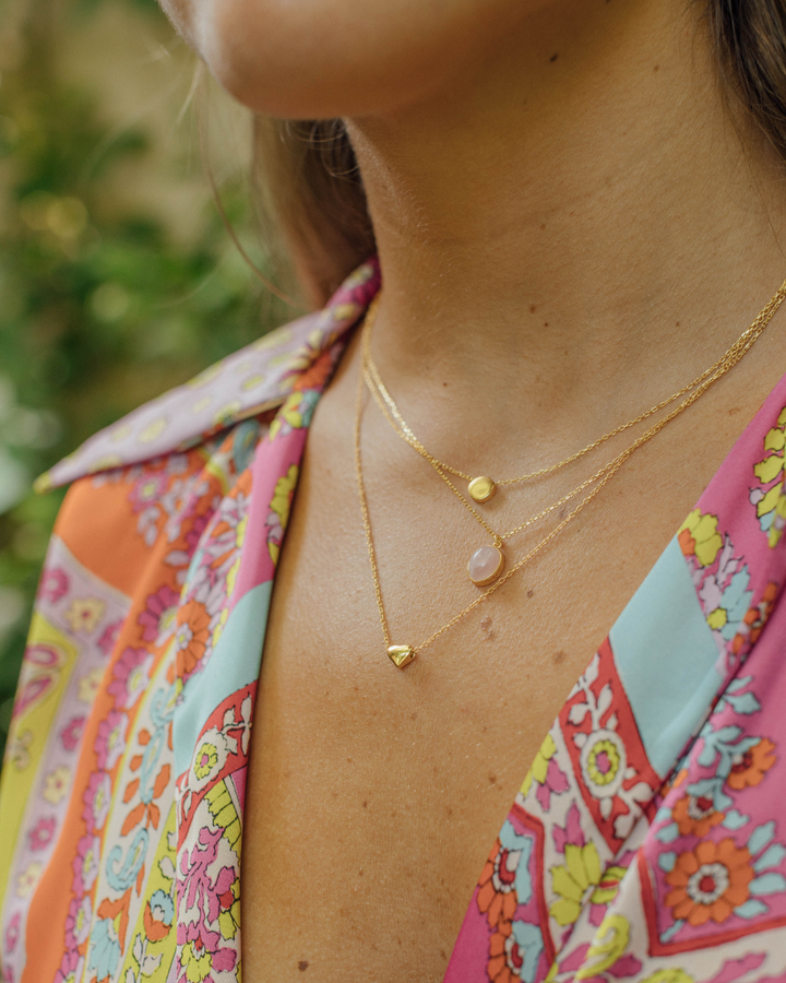 Collar Corazón Bañado en Oro - Zazü