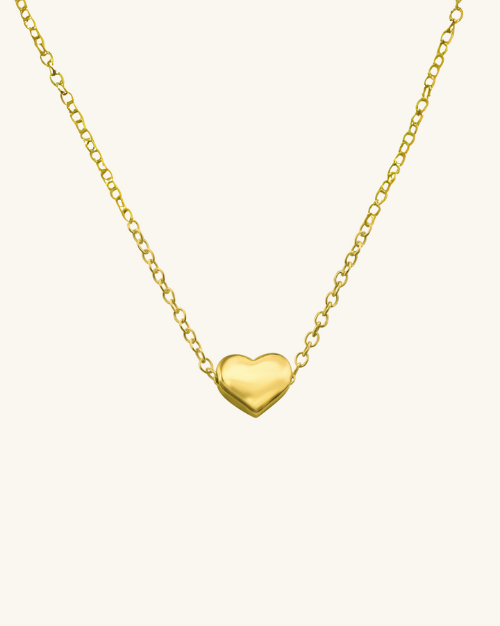 Collar Corazón Bañado en Oro - Zazü