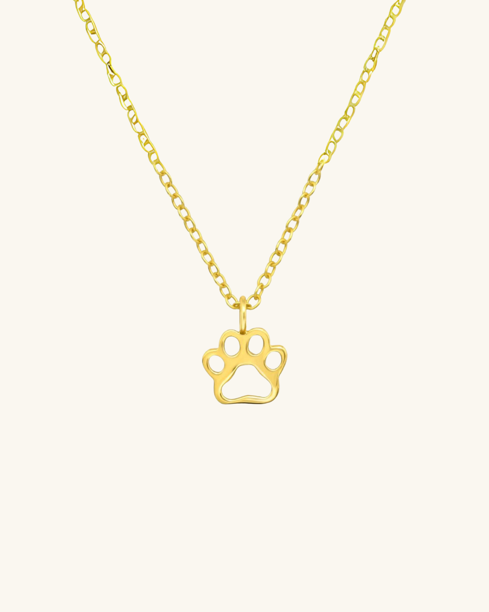 Collar Huella Bañado en Oro - Zazü