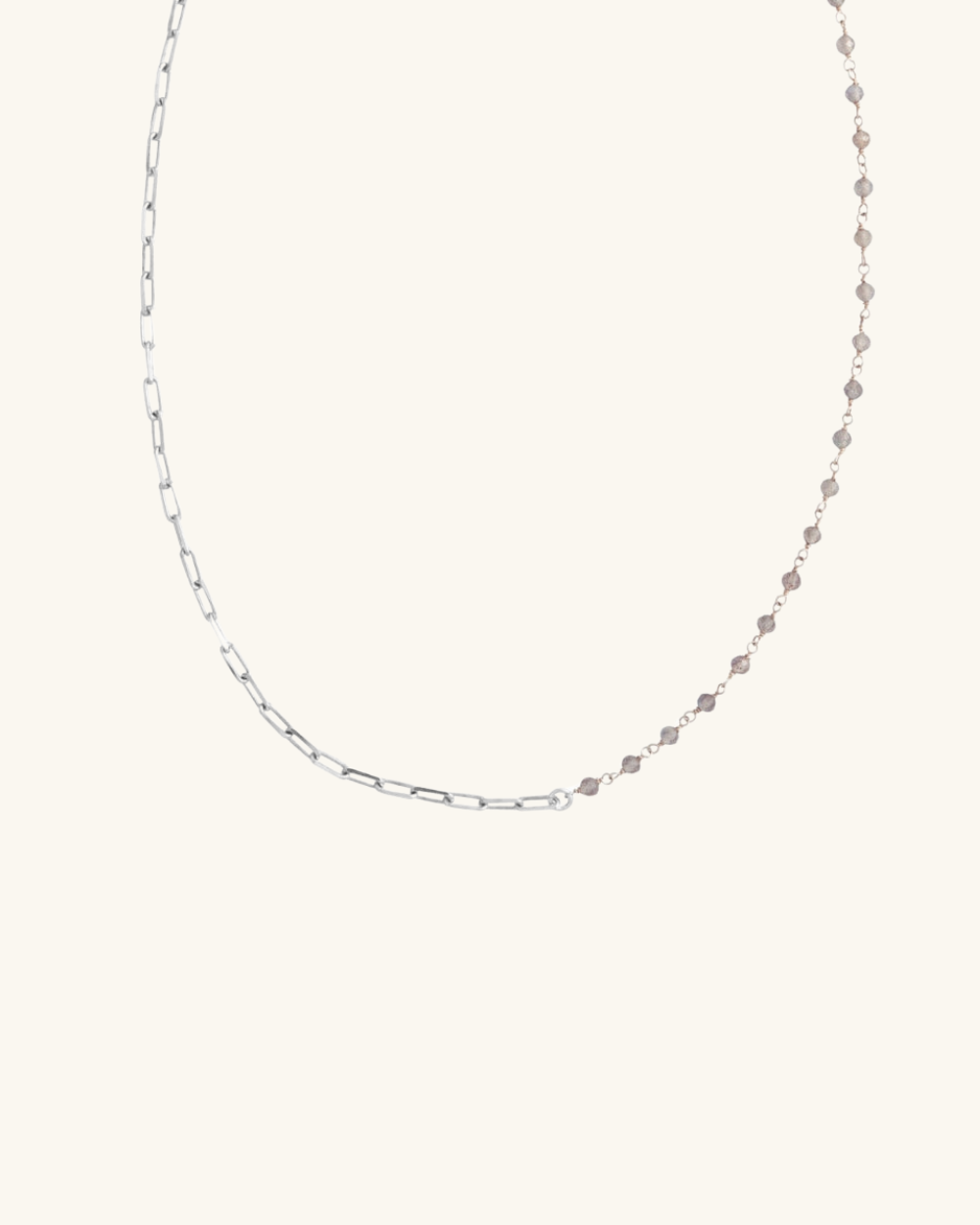 Collar Iki de Plata y Labradorita - Zazü