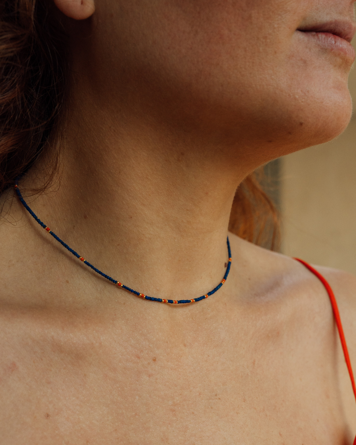Collar Mini Lapis y Coral - Zazü
