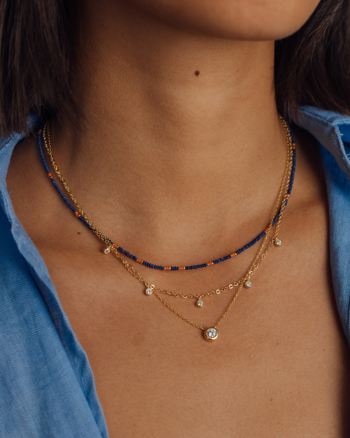 Collar Mini Lapis y Coral - Zazü