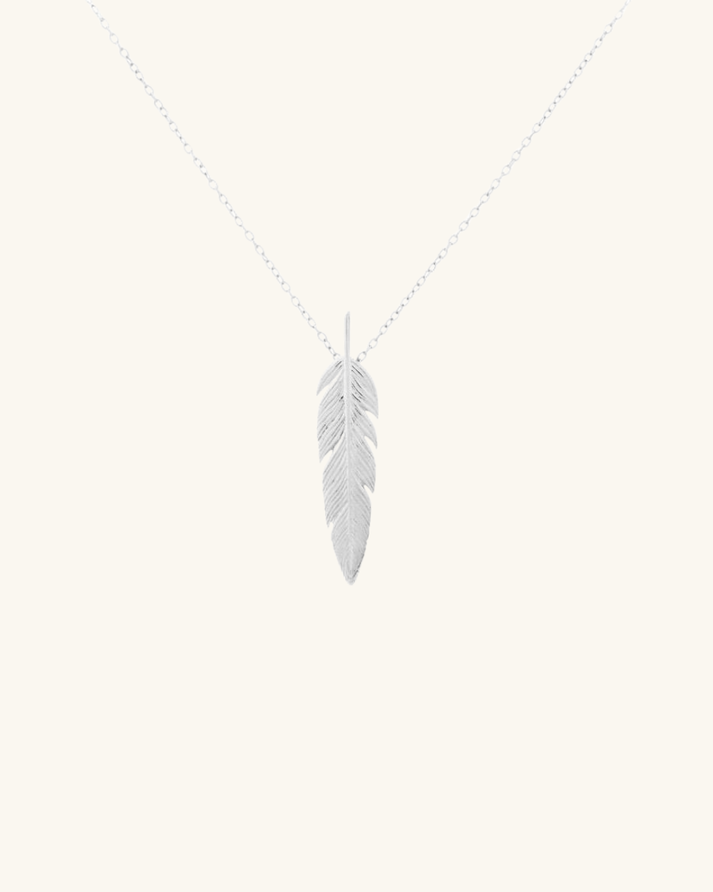 Collar Pluma Plata - Zazü
