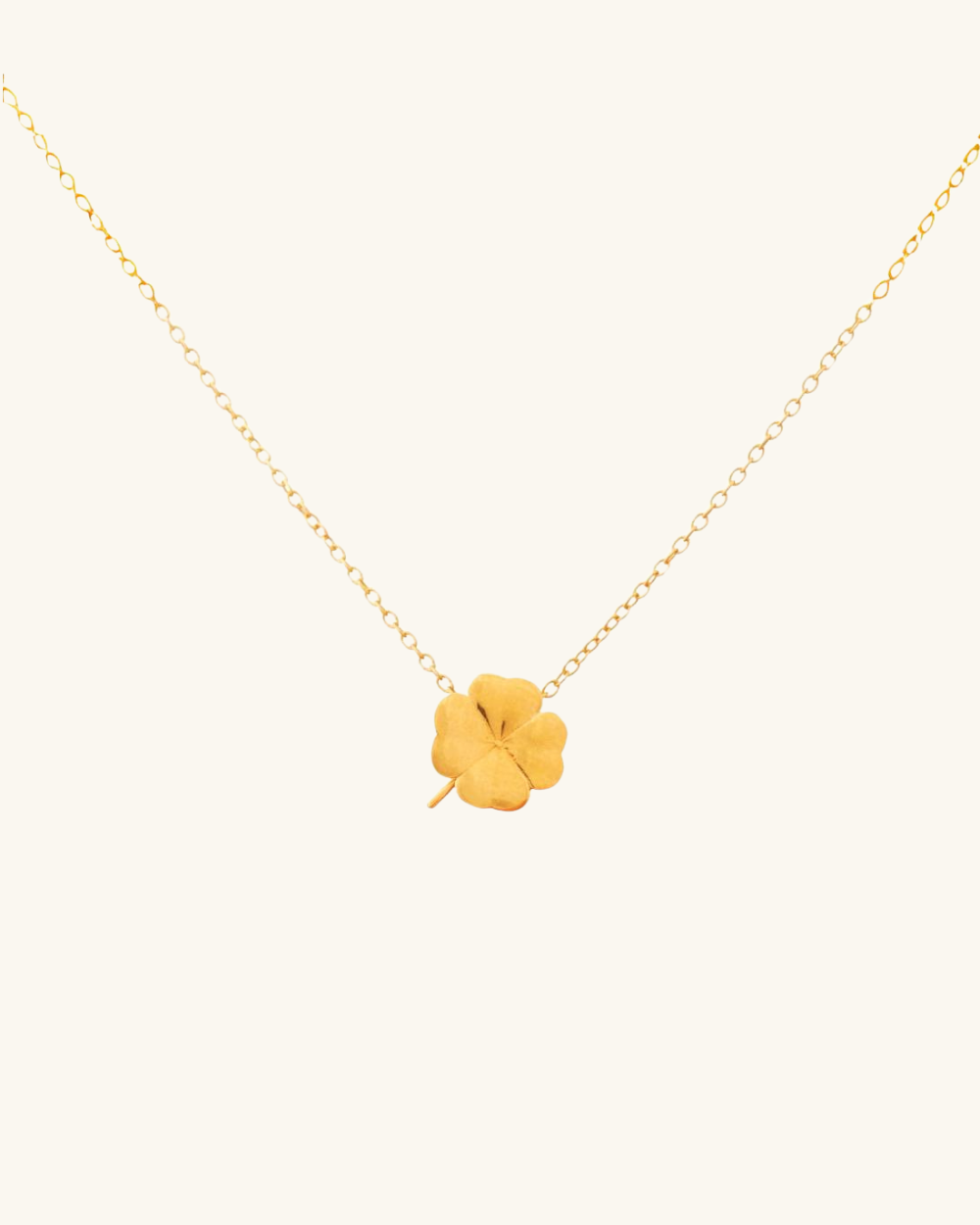 Collar Trébol Bañado en Oro - Zazü