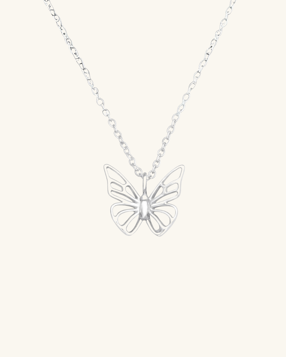 Collar de Plata Mariposa Calada - Zazü