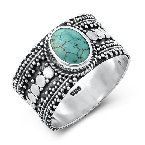anillo plata y turquesa diseños