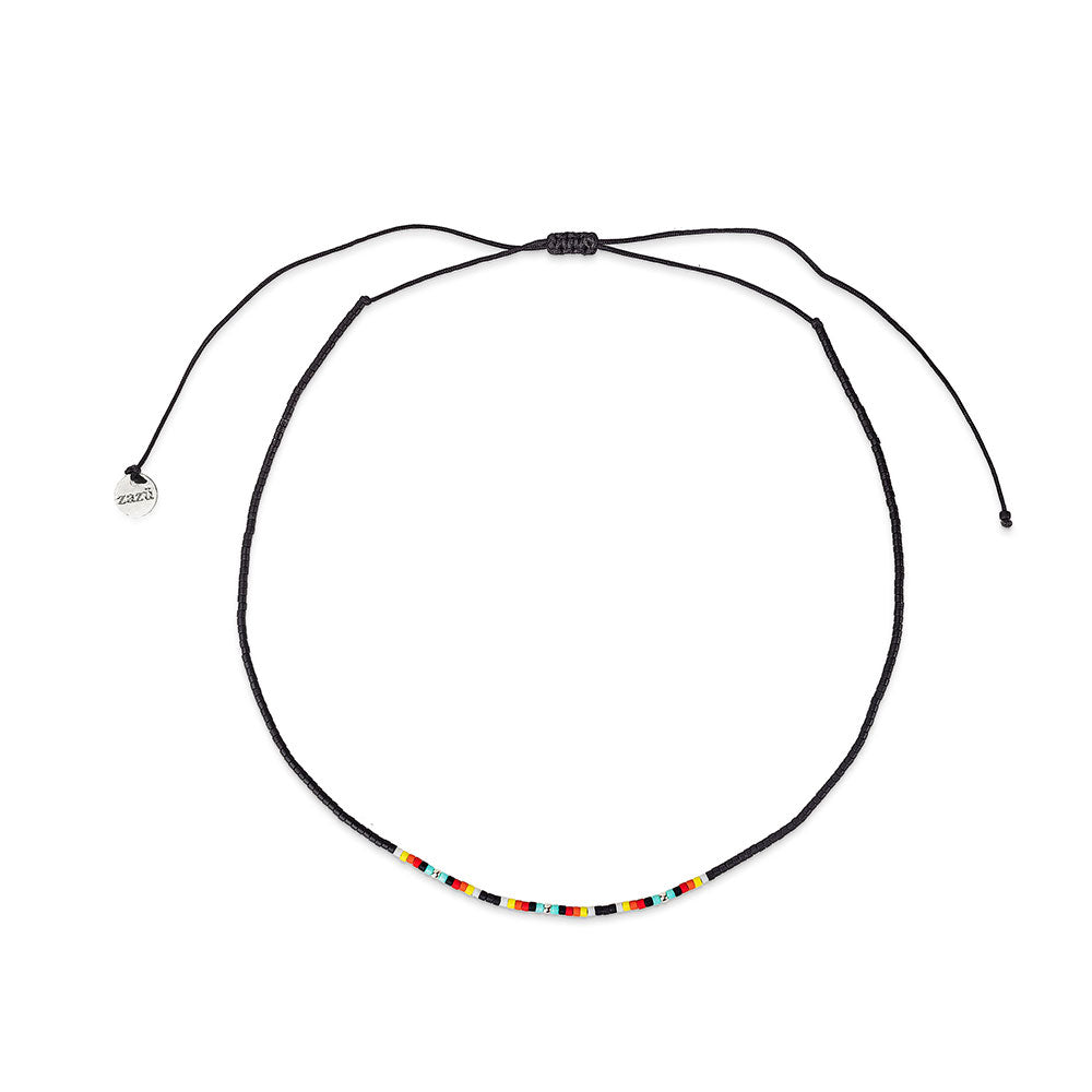 Choker Chenoa con Mostacillas de Plata - Zazü