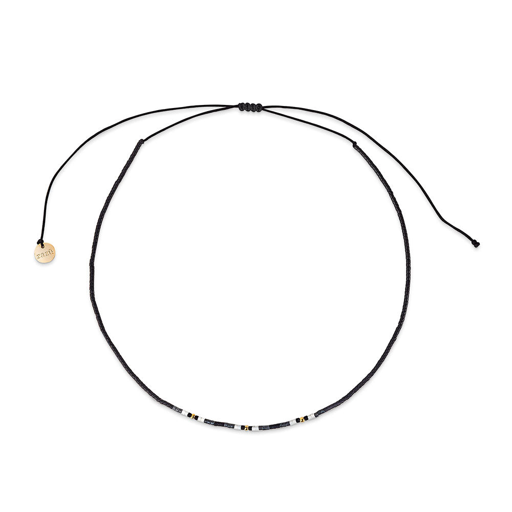 Choker Yanay con Mostacillas de Plata Bañadas en Oro - Zazü