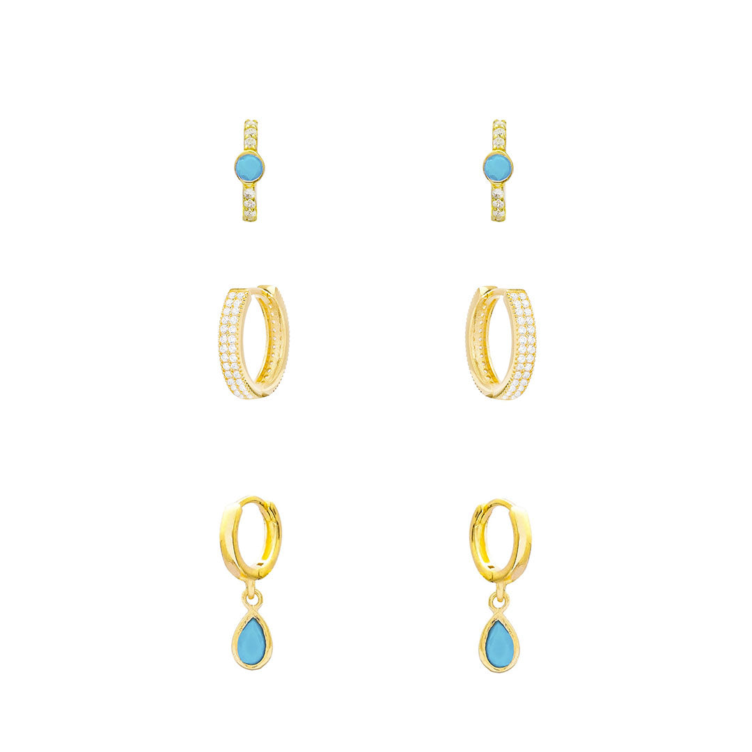 Pack Aros Freya Turquesa