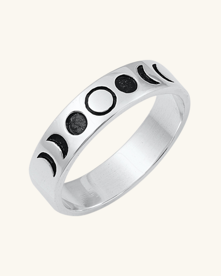 Anillo fases lunares caladas