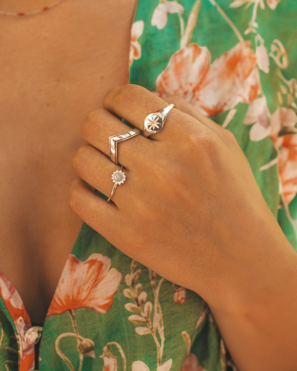 Anillo "Delicate Sunflower"