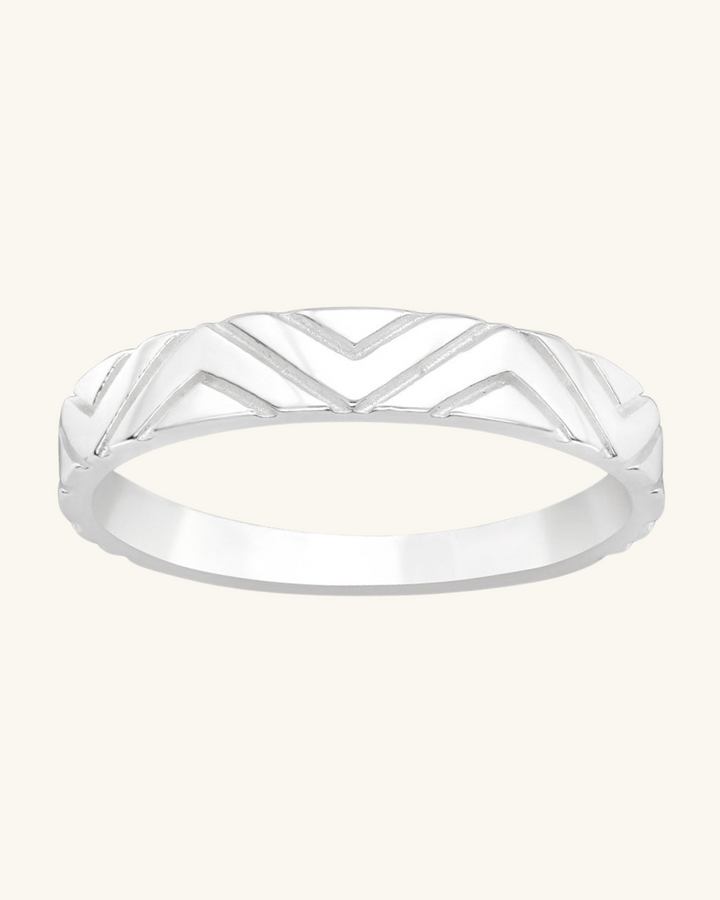 Anillo con Diseño Zig Zag - Zazü