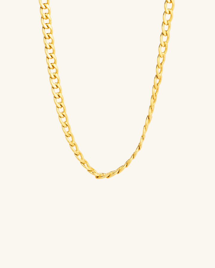 Cadena Virginia Bañada en Oro