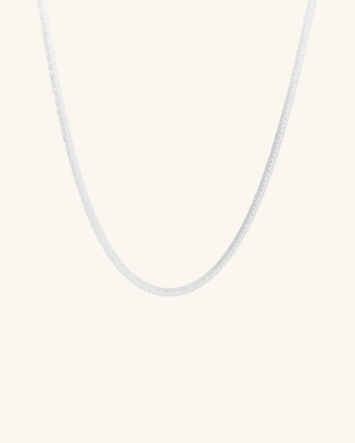 Collar Cinta Reversible de Plata