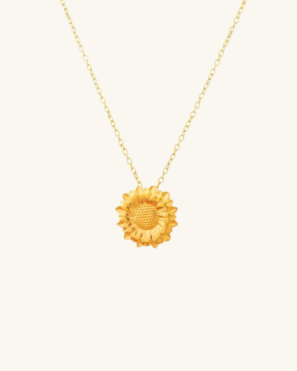 Collar Girasol Bañado en Oro - Zazü