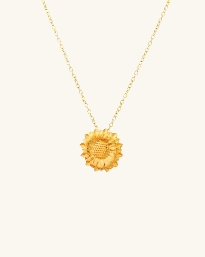 Collar Girasol Bañado en Oro - Zazü