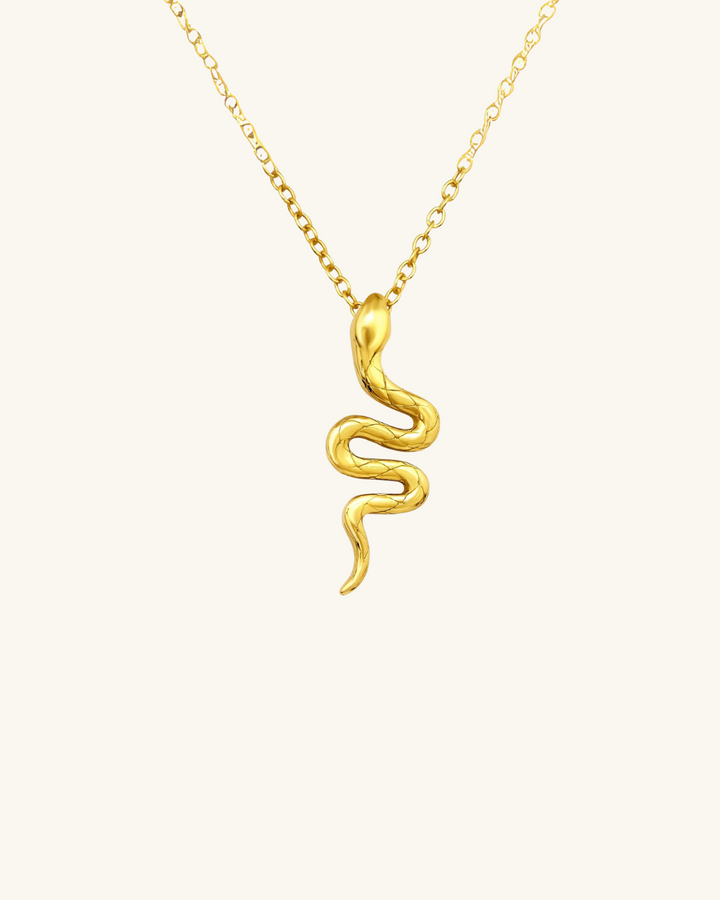 Collar Mini Serpiente Bañado en Oro - Zazü