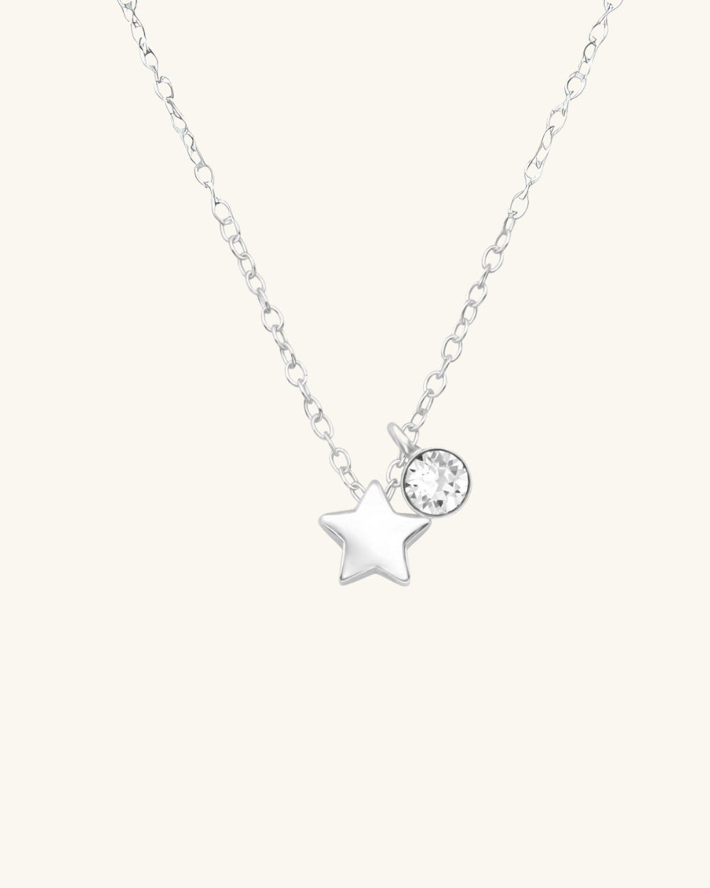 Collar de Plata con Estrella y Circón - Zazü