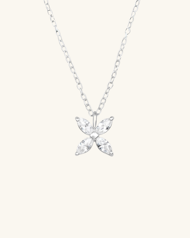 Collar de Plata con Flor de Circones - Zazü