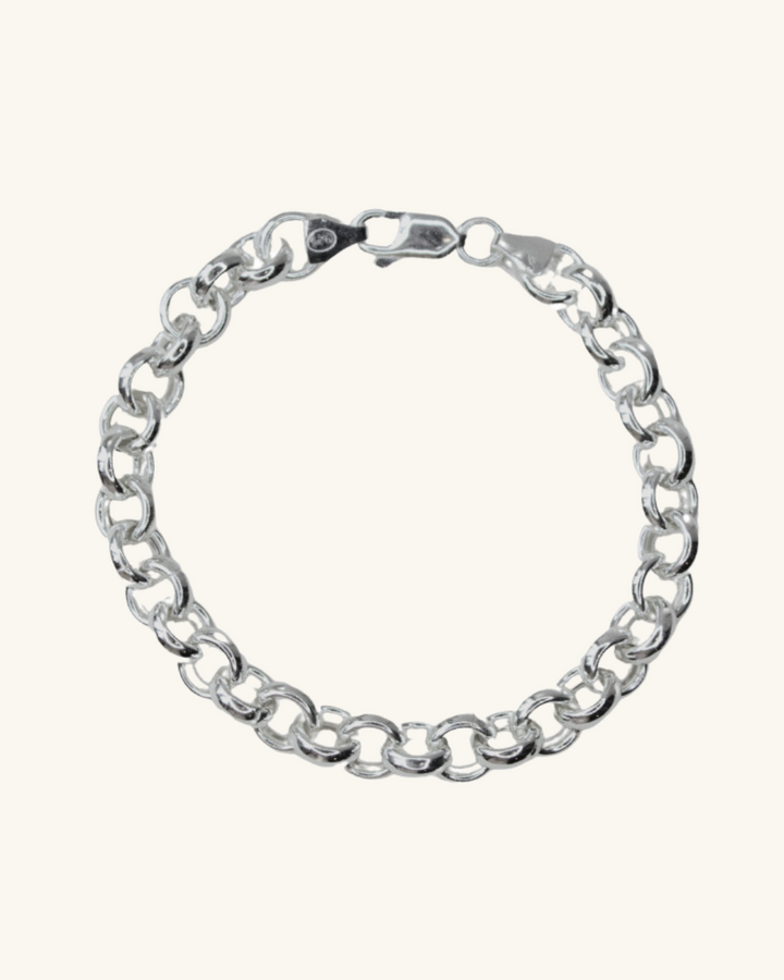 Pulsera Cadena Gruesa de Plata