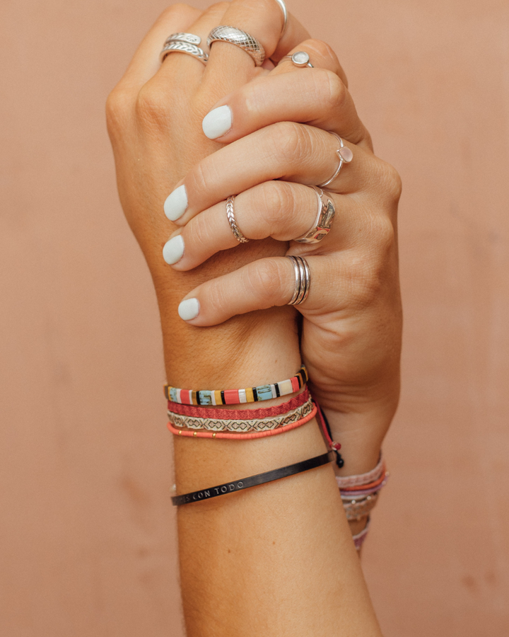 Pulsera Fita Mostaza y Roja