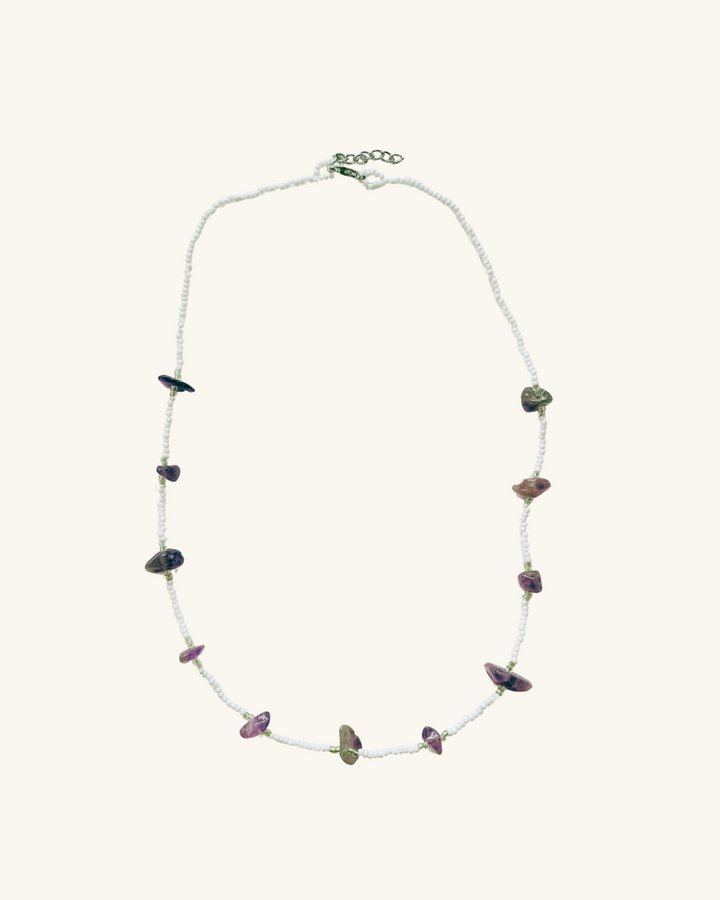 SAMPLE SALE Collar Fantasía Blanco y Morado