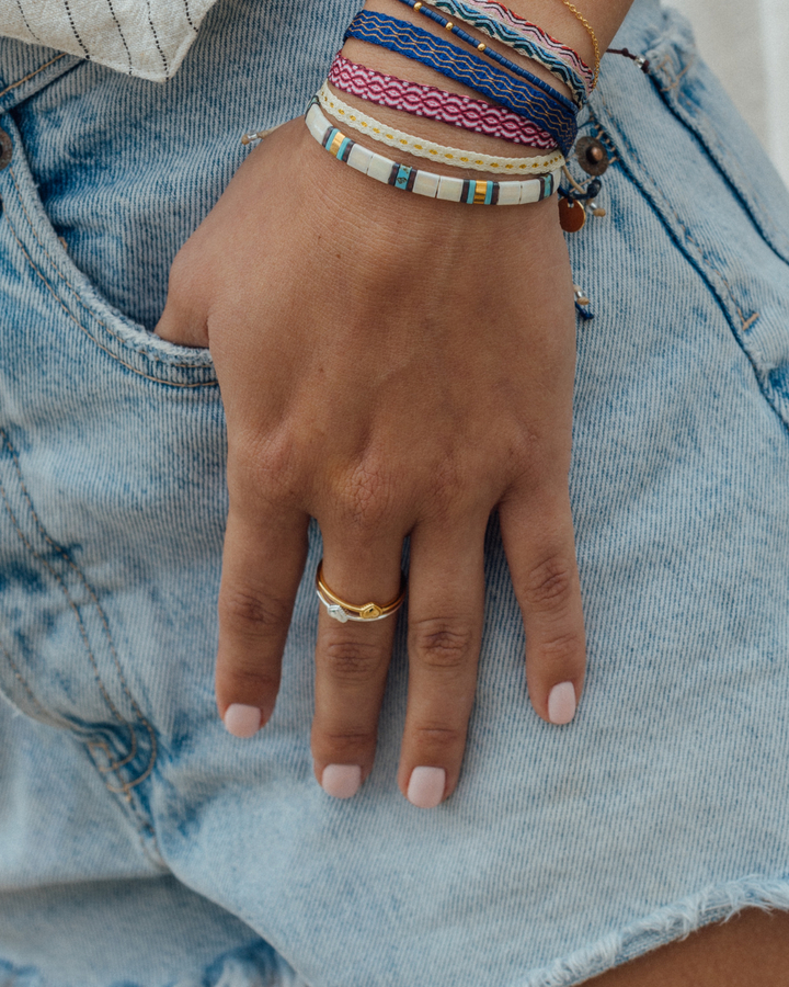 Anillo Corazón Bañado en Oro