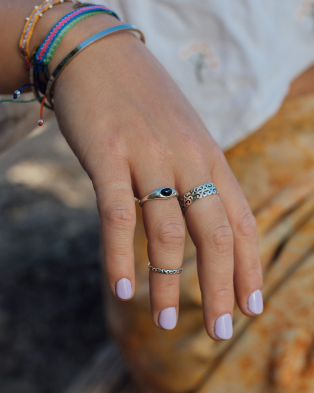 Anillo Colomba con Ágata Negra - Zazü